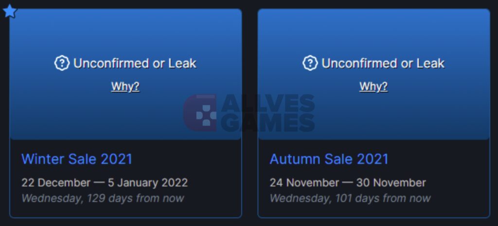 Steam Datas da Winter Sale, Halloween Sale e Autumn Sale são Vazadas