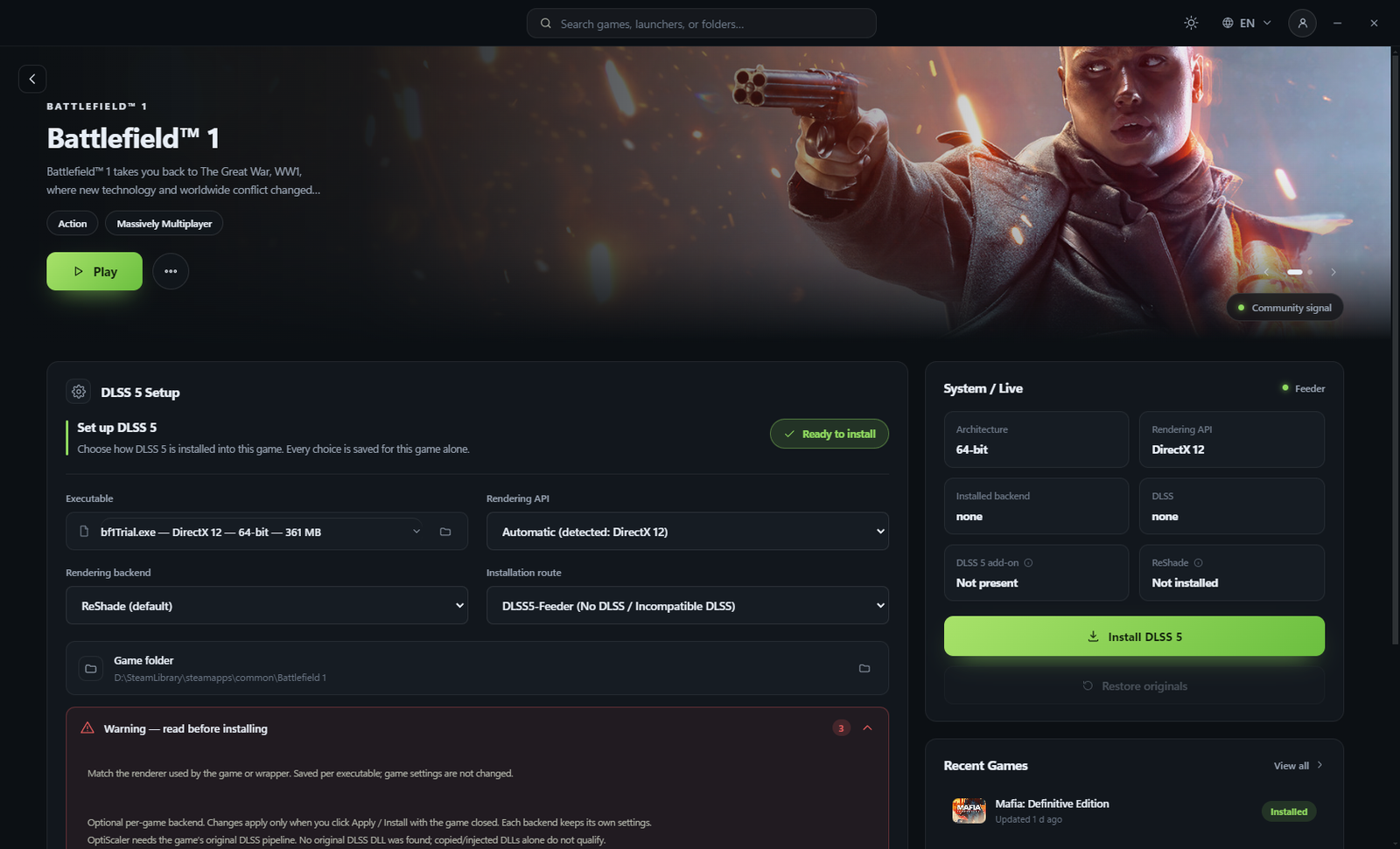 Segundo tema do DLSS 5 Swapper introduzido na série 2.2