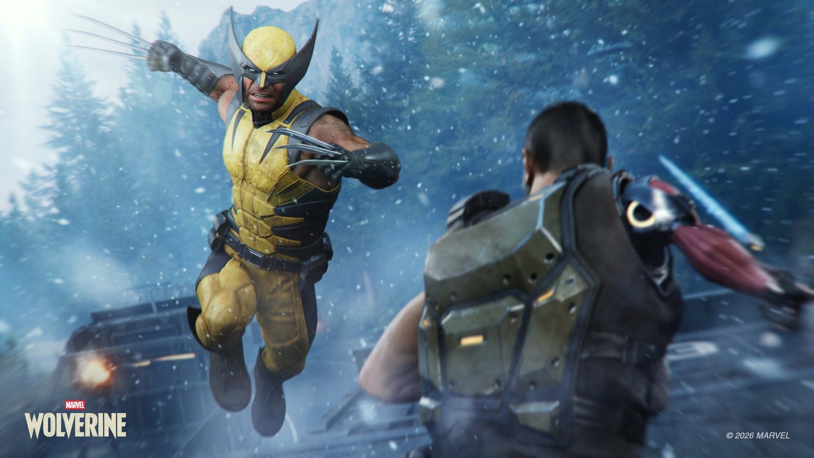 Wolverine em cena oficial de ação de Marvel's Wolverine