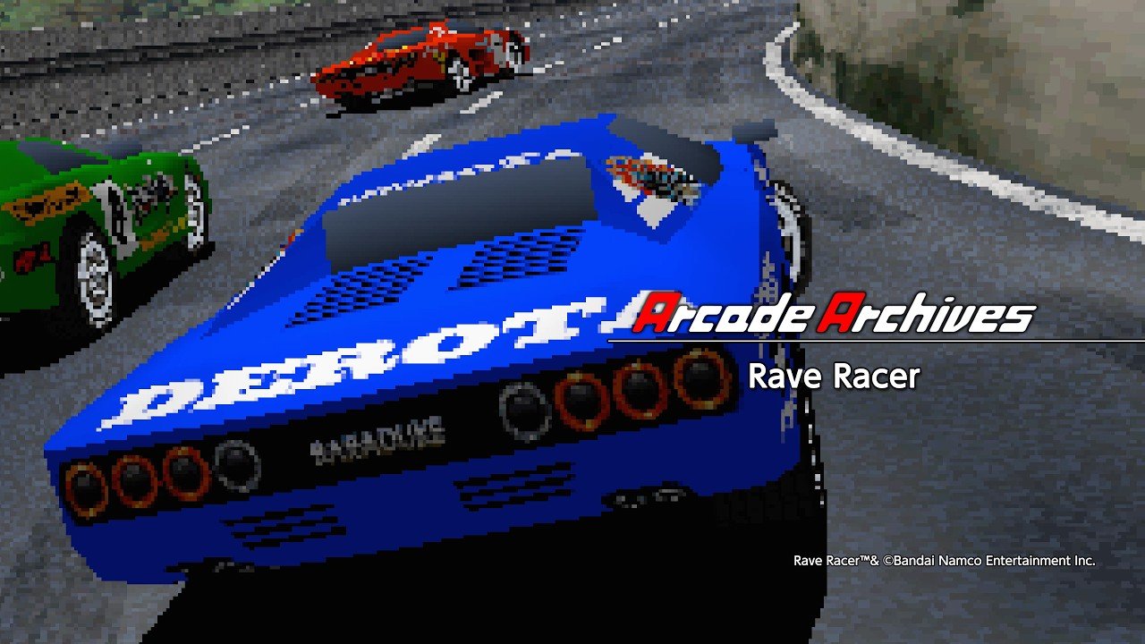 Rave Racer em uma pista com túnel