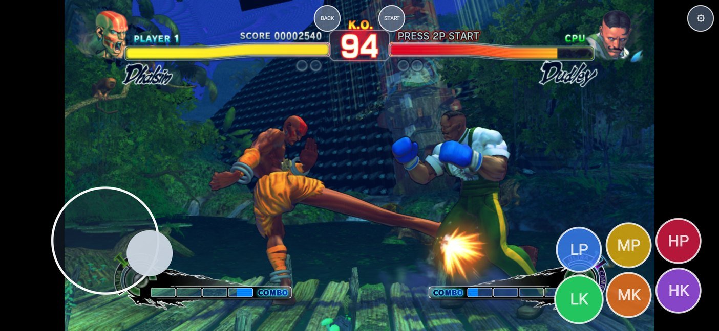 Ultra Street Fighter Android rodando nativamente no Galaxy S23
