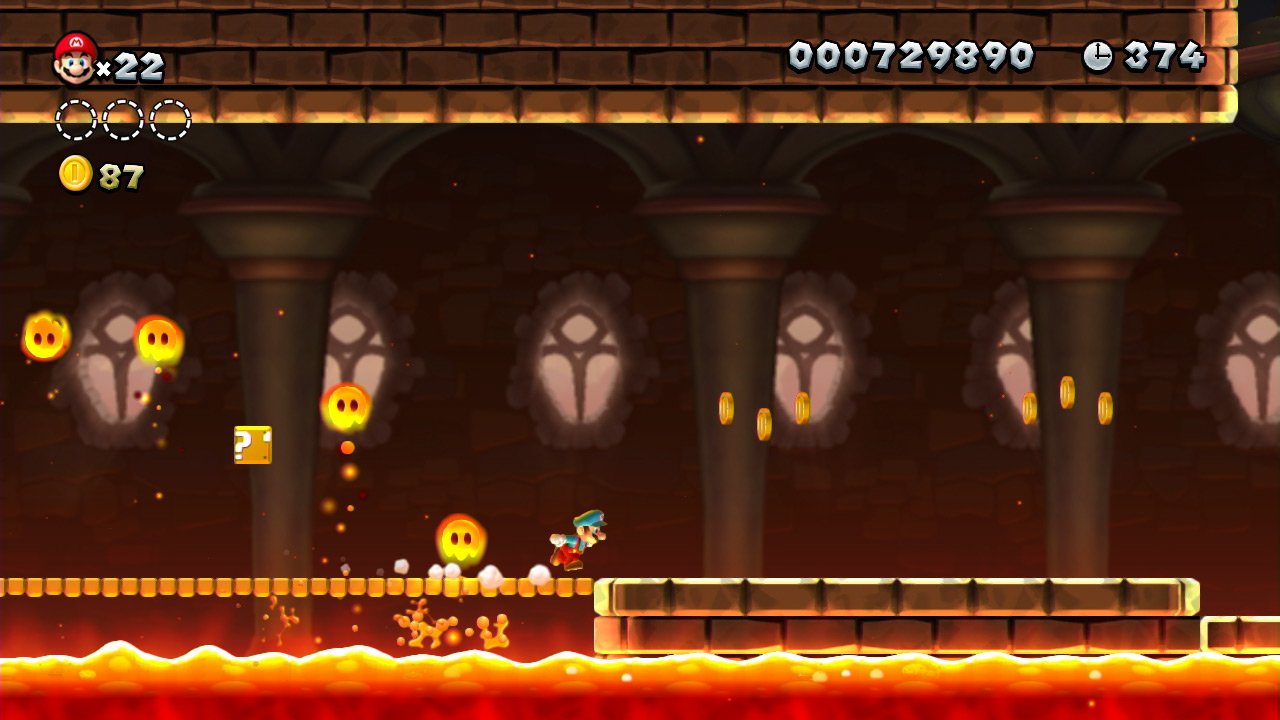 Cenário original de New Super Mario Bros U no Wii U