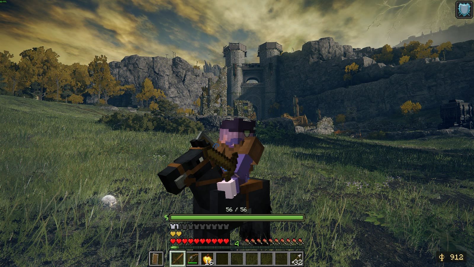 Leia mais sobre o artigo EldenCraft coloca Minecraft dentro de Elden Ring com Nether e combate