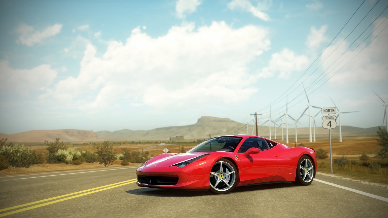 Forza Horizon no Steam Deck: Ferrari vermelha em captura contextual do jogo original de Xbox 360