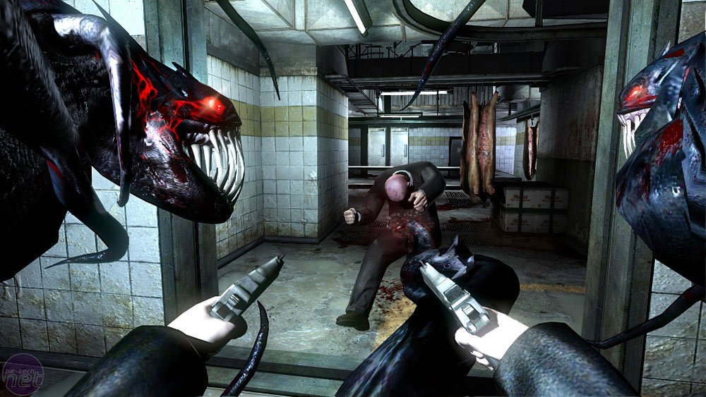 The Darkness original de Xbox 360 em combate, imagem ilustrativa