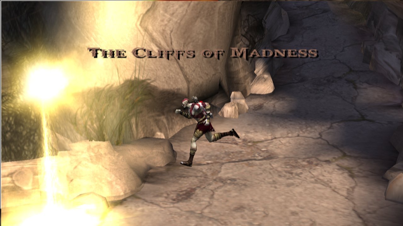 Base do God of War Tobiichi: Kratos nas Cliffs of Madness
