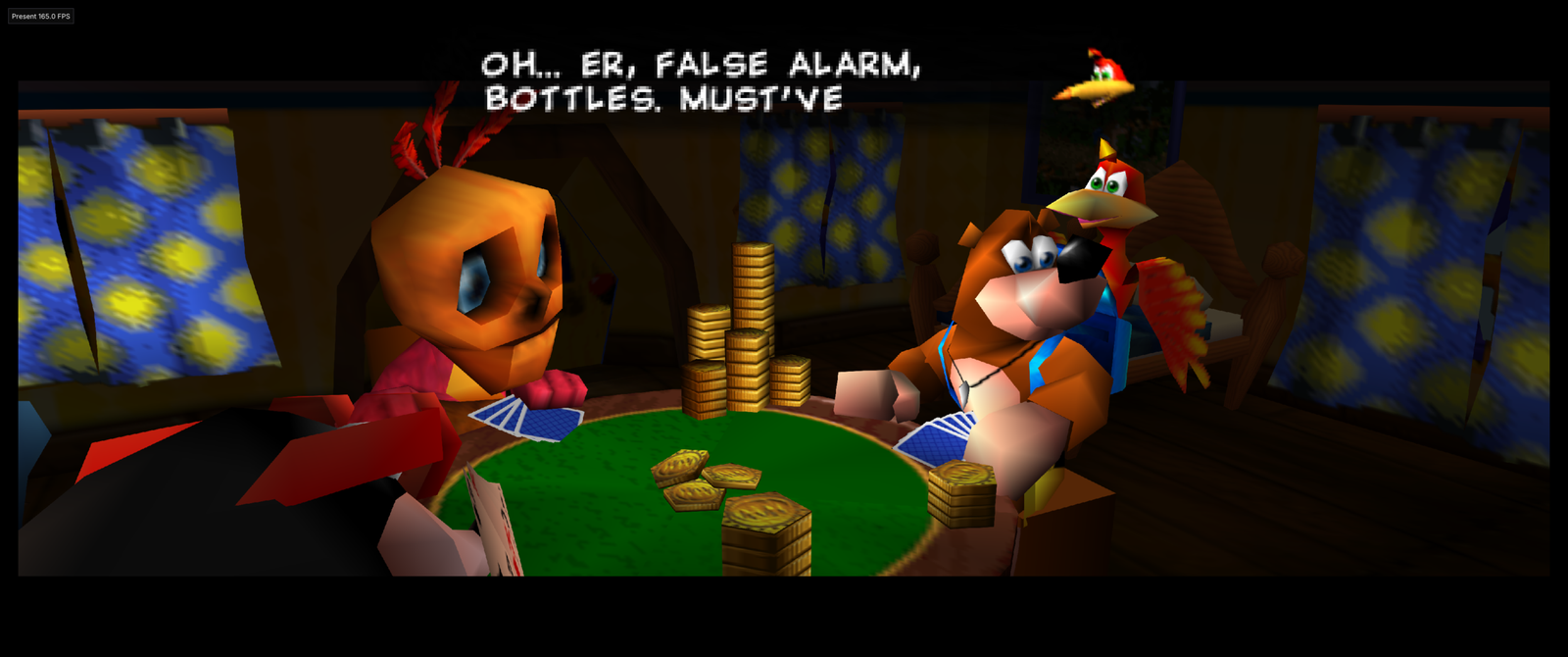 IA no Banjo-Tooie Recompiled em cena de abertura com Banjo Kazooie e Mumbo