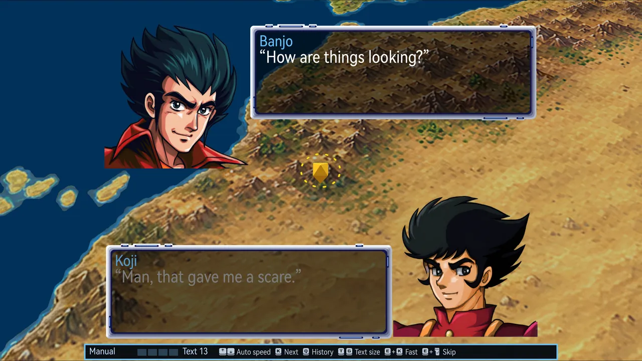 Marchwind 64 com mapa e retratos HD em widescreen