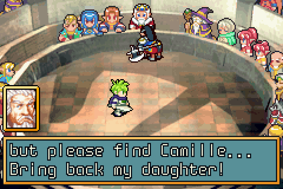 Personagens em cena de Shining Soul II original de Game Boy Advance