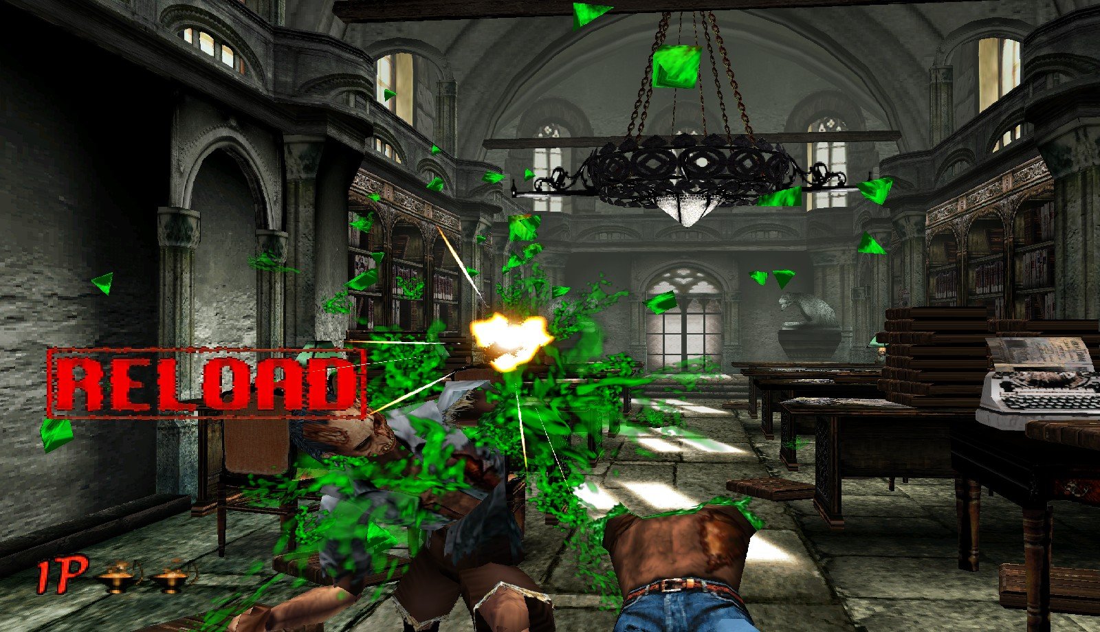 Gameplay histórico do The House of the Dead 2 original no arcade Sega NAOMI