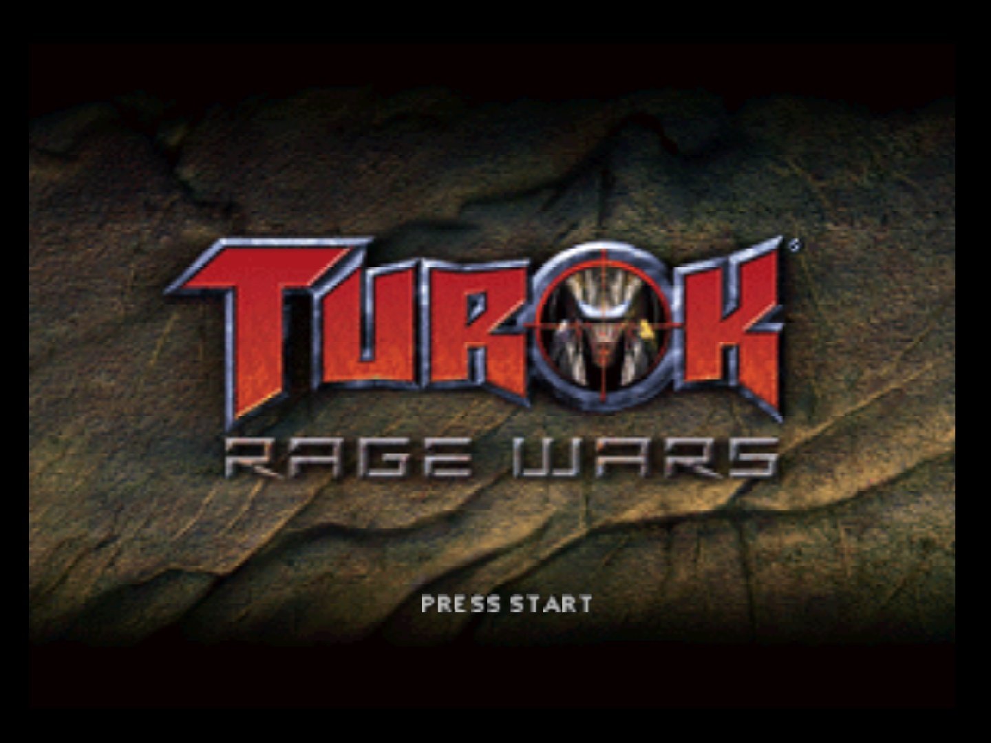 Tela de título de Turok: Rage Wars original de Nintendo 64