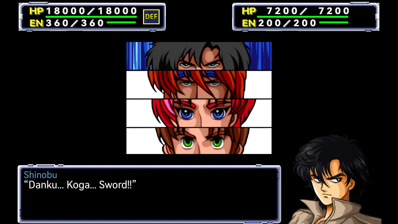 Marchwind 64 mostra personagem e robô em animação de combate