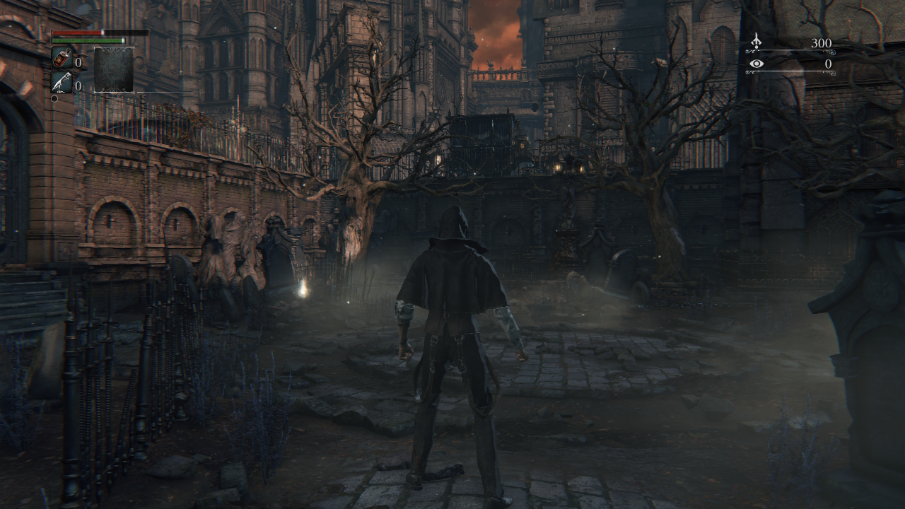 Bloodborne em captura oficial do shadPS4, como contexto do desenvolvimento do emulador