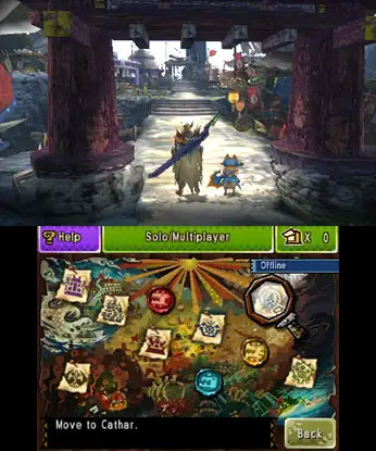Monster Hunter 4 PC: imagem de contexto da edição original para Nintendo 3DS
