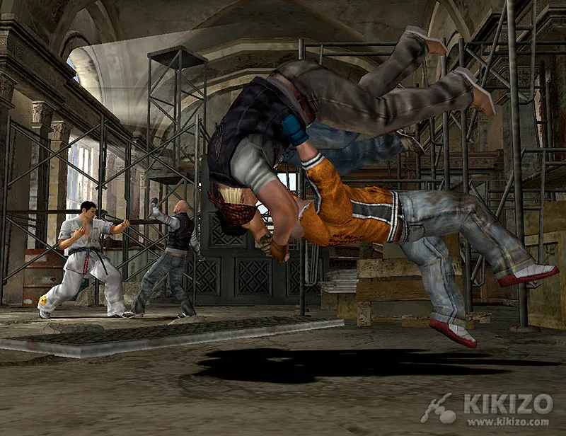 Urban Reign PS2 — lutadores em ação na cidade
